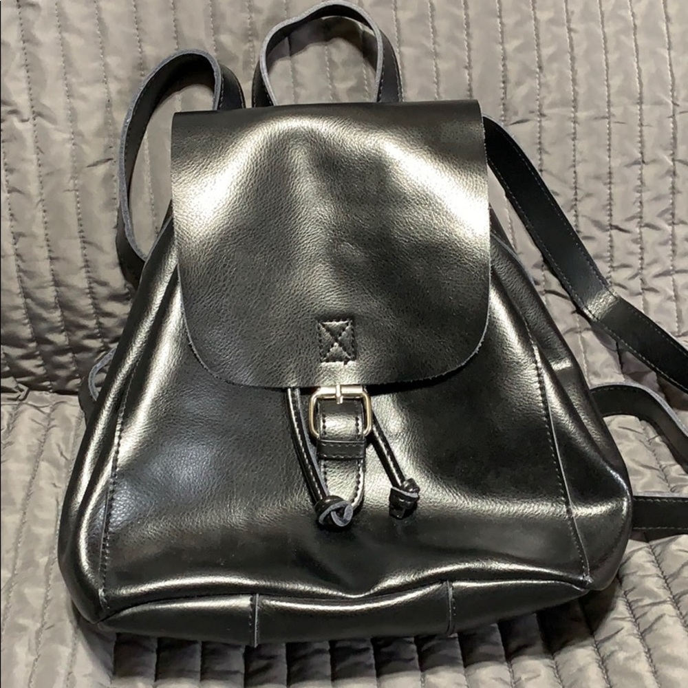 Co-lab Black Vegan Leather Backpack